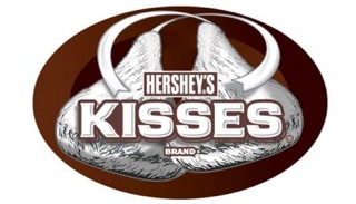 Hershey's Kisses: The gap between the "K" and the "I" is a sideways chocolate kiss.